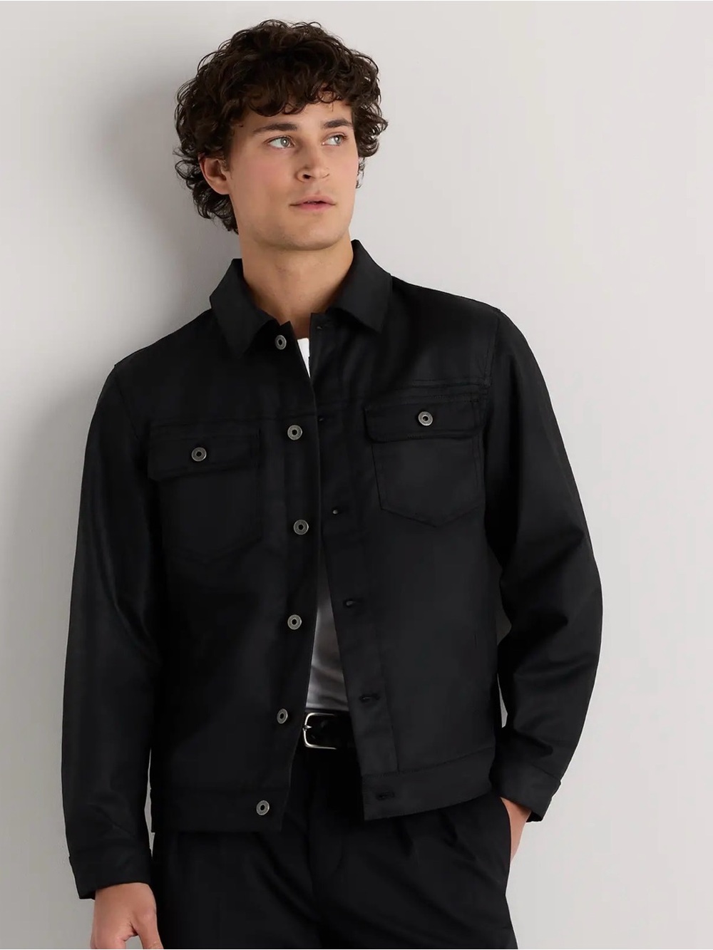 Quince Organic Waxed Canvas Trucker Jacket